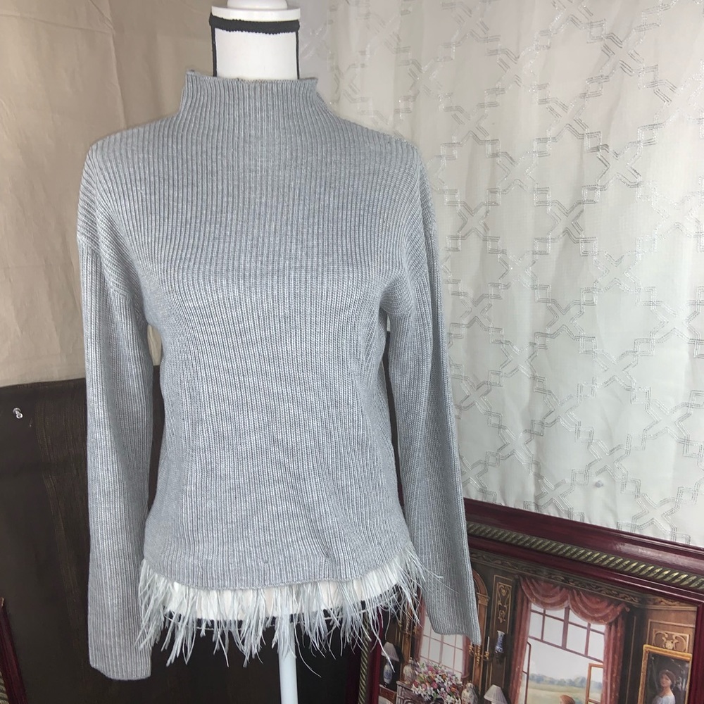 Lucy Paris woman mock neck sweater sz M